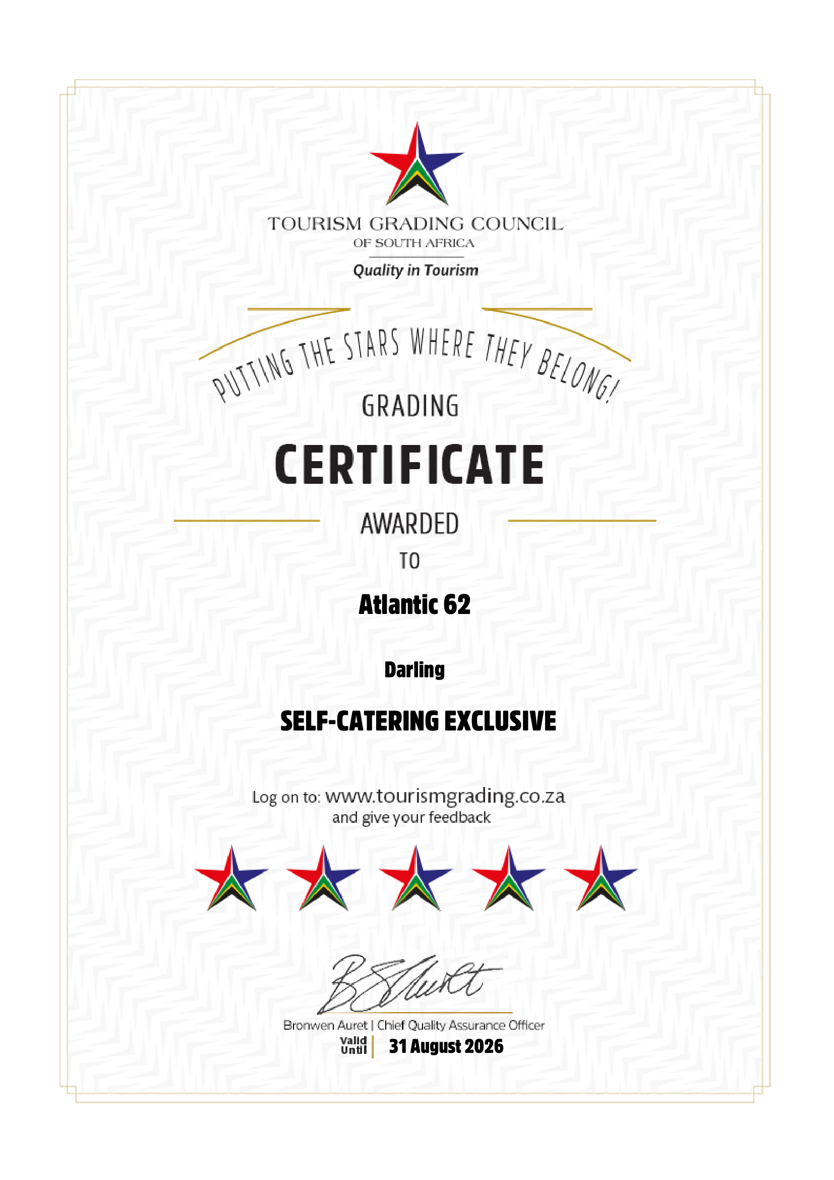 Approval Certificate